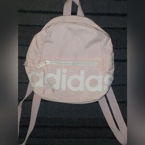 NWOT Adidas Light Pink And White Backpack Purse With 2 Pockets